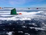 大氷原に小さなテント
